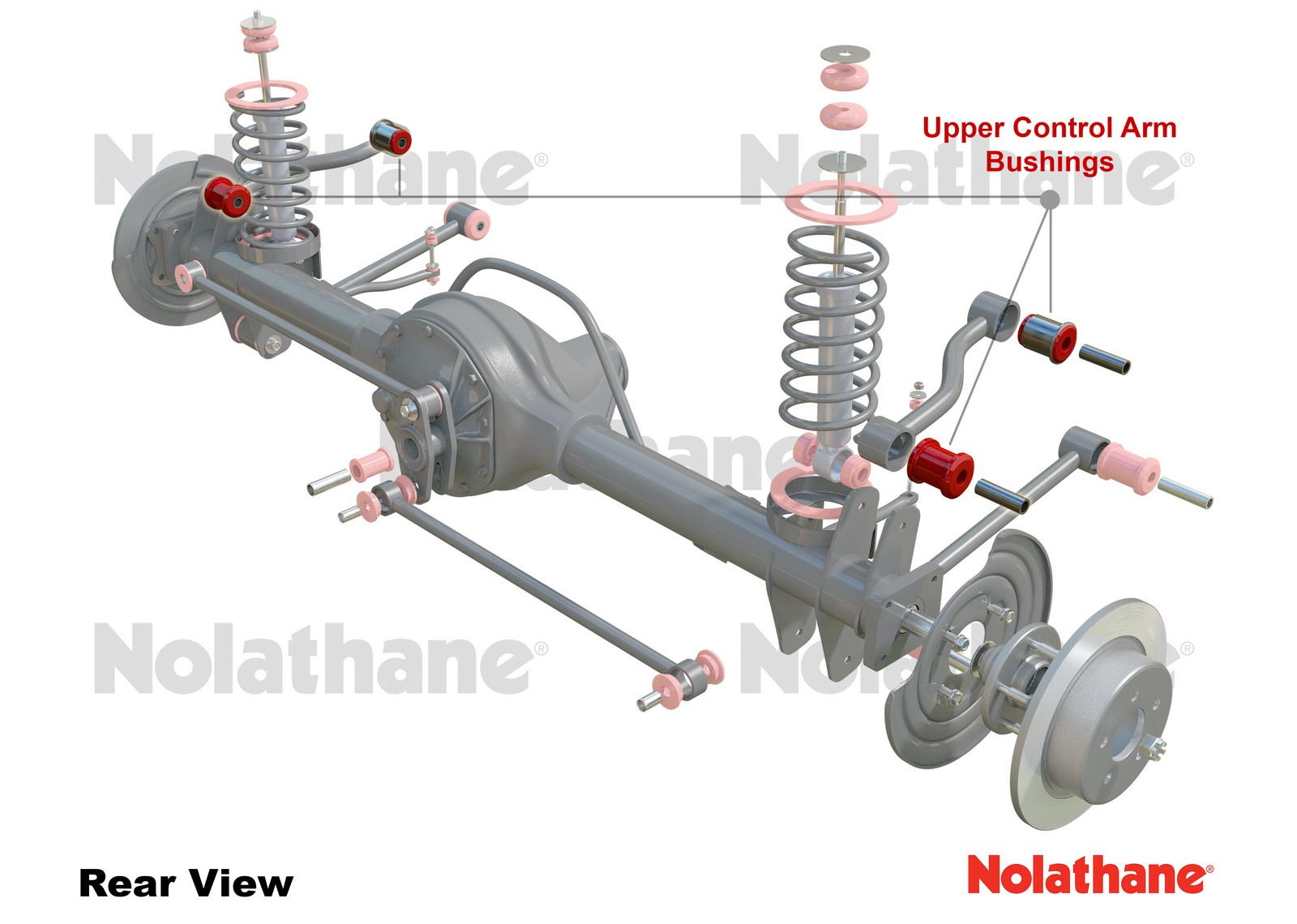 Rear Trailing Arm Upper - Bushing Kit to Suit Ford Falcon/Fairlane EF-AU