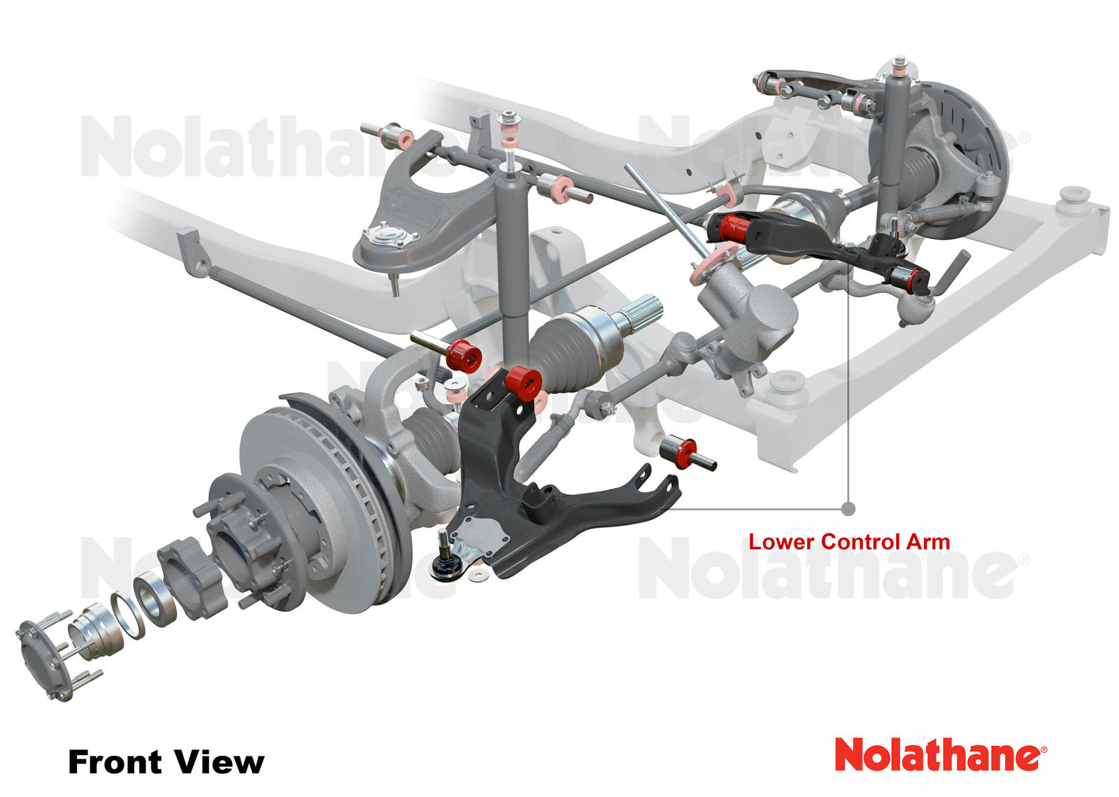 Control Arm Lower - Arm Assembly-Left to Suit Nissan Navara D22