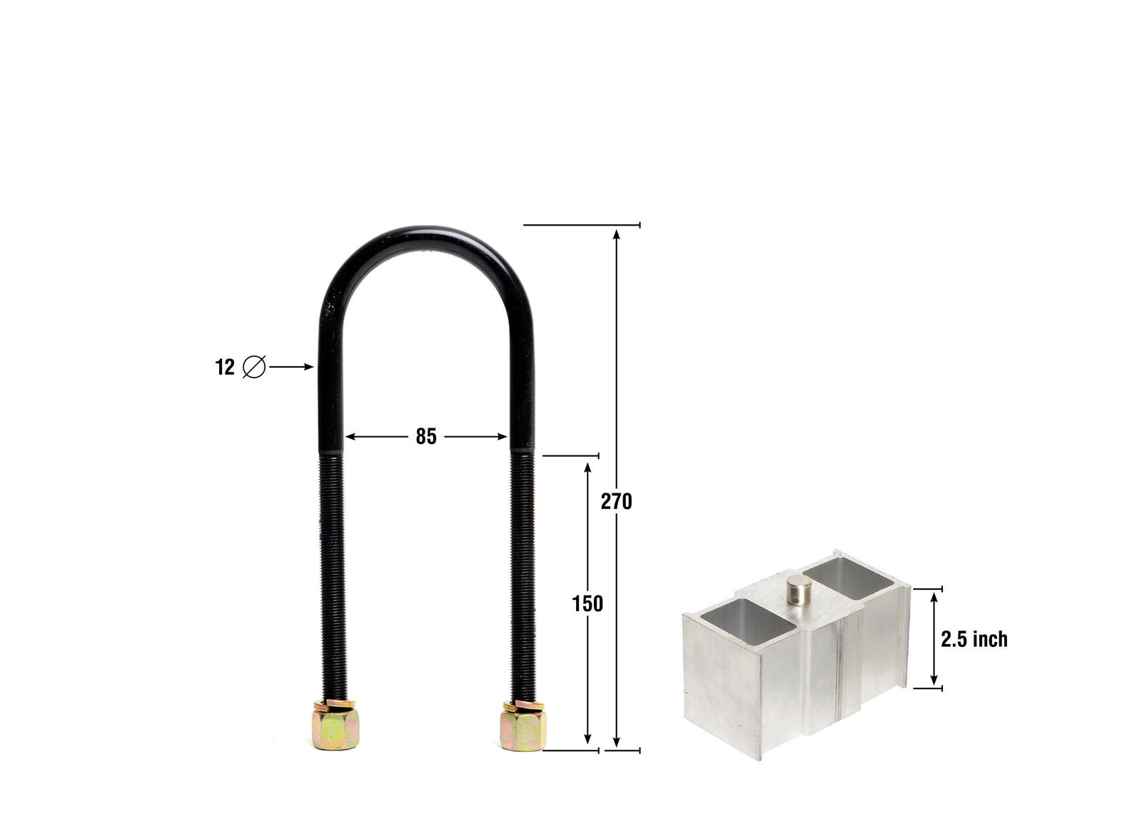 Rear Lowering Block - Kit 2.5