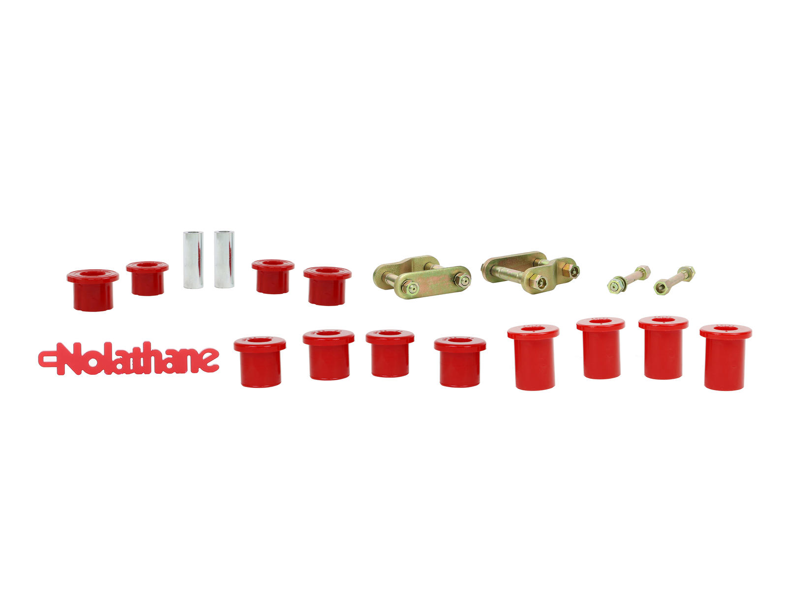 Rear Leaf Spring - Bushing and Greaseable Shackle/Pin Kit to Suit Nissan Navara D40 4wd