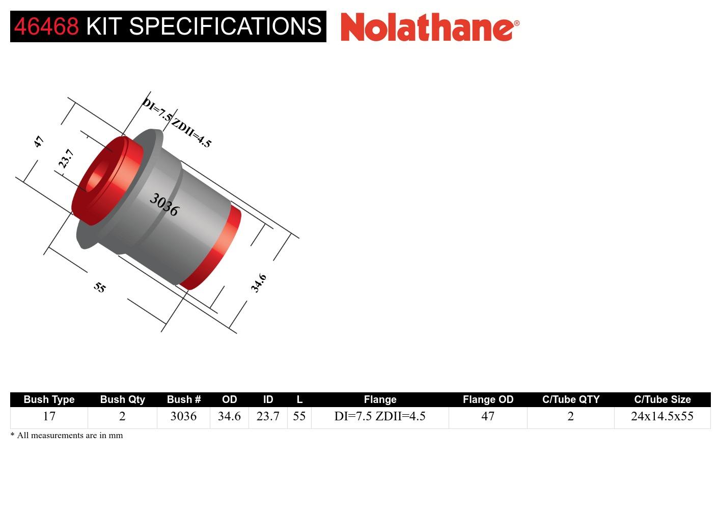 Rear Control Arm Lower Rear - Inner Bushing Kit to Suit Lexus GS, IS and Toyota Altezza