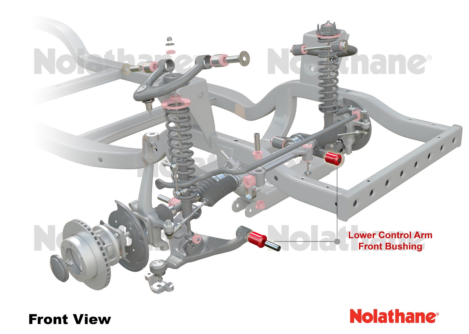 Front Lower Control Arm - Inner Front Bushing Kit to Suit Mitsubishi Pajero NM-NX