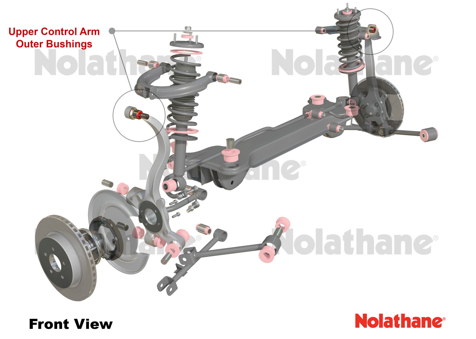 Rear Control Arm - Bushing Kit to Suit Hyundai Sonata, Kia Optima and Mitsubishi Magna