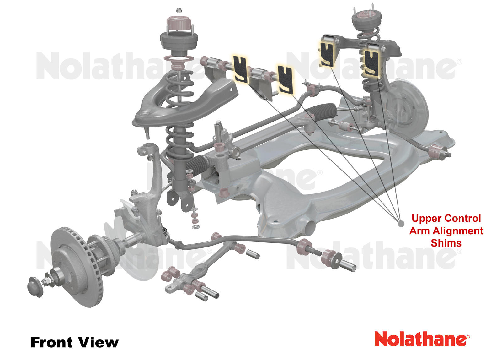 Alignment Shim Pack 3.0mm x 100 to Suit Ford Falcon/Fairlane EA-EL and Territory SX-SZ