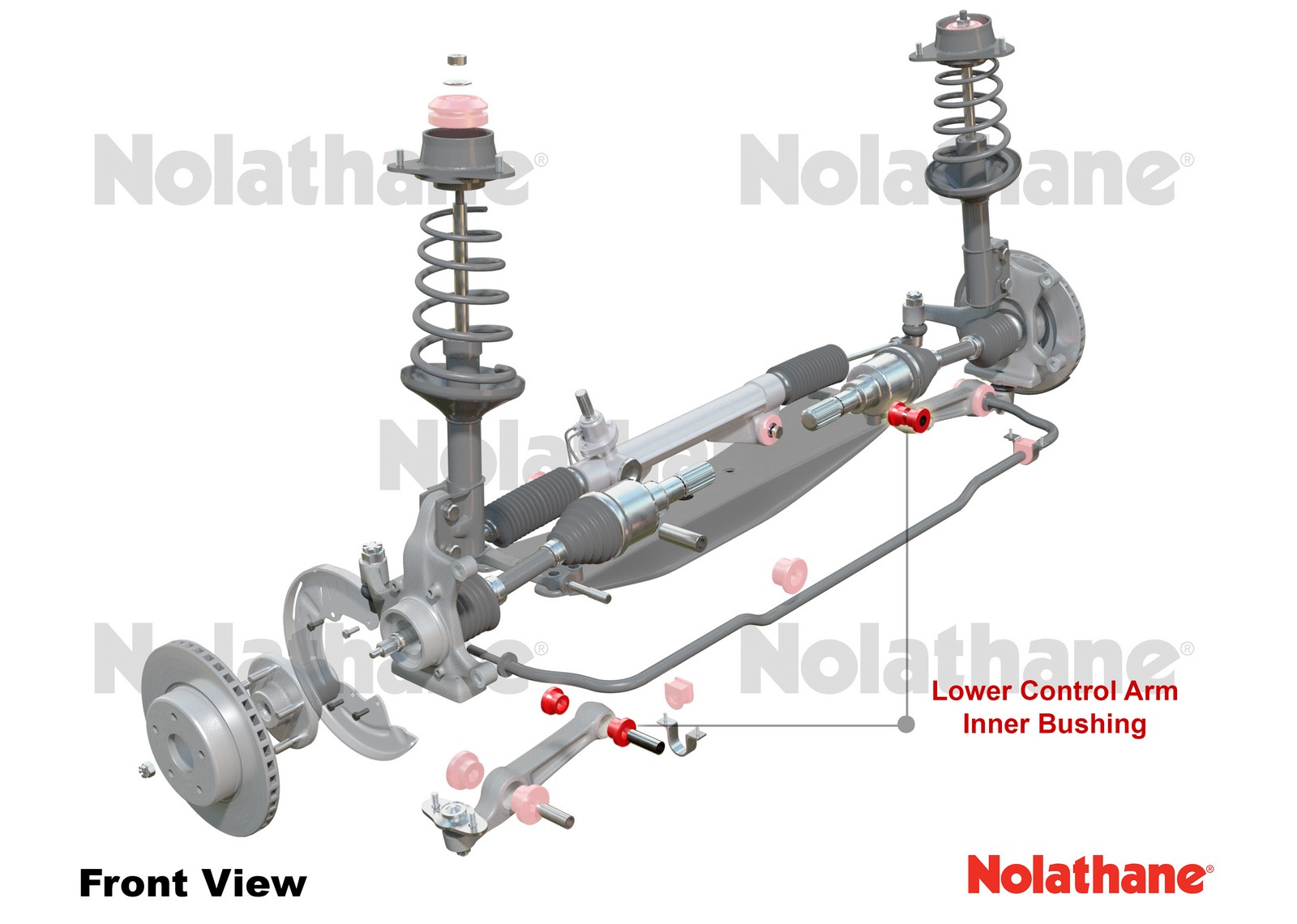 Front Lower Control Arm - Inner Bushing Kit to Suit Mazda 323, 929, RX-3 and RX-4