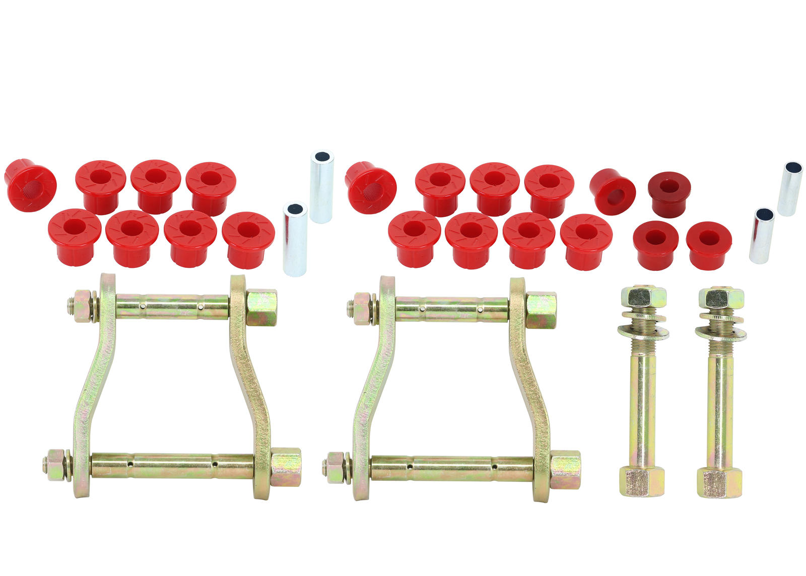 Rear Leaf Spring - Bushing and Greaseable Shackle/Pin Kit to Suit Nissan Navara D22 4wd