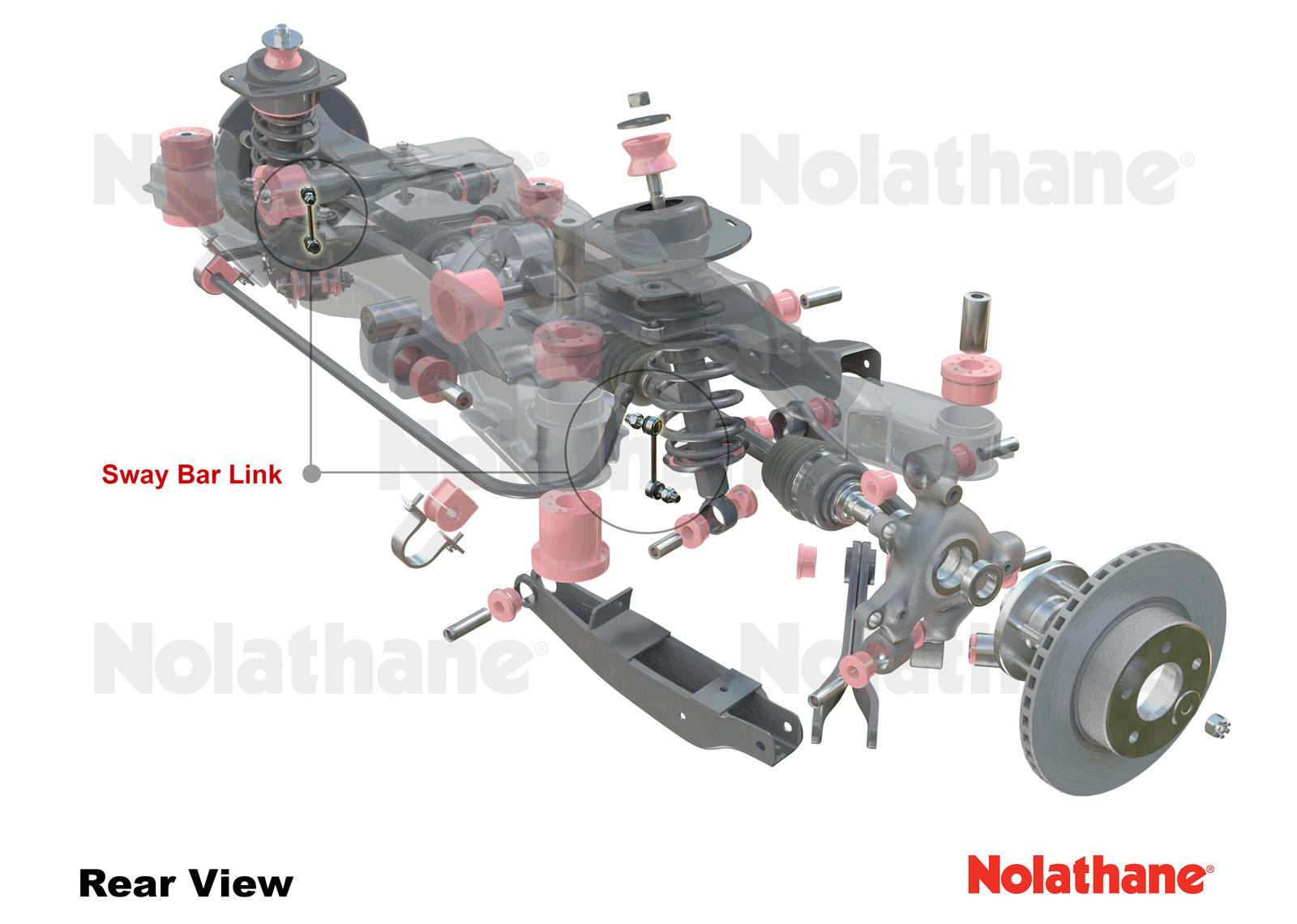 Rear Adjustable Sway Bar Link to Suit Ford Focus, Mustang and Mitsubishi Pajero