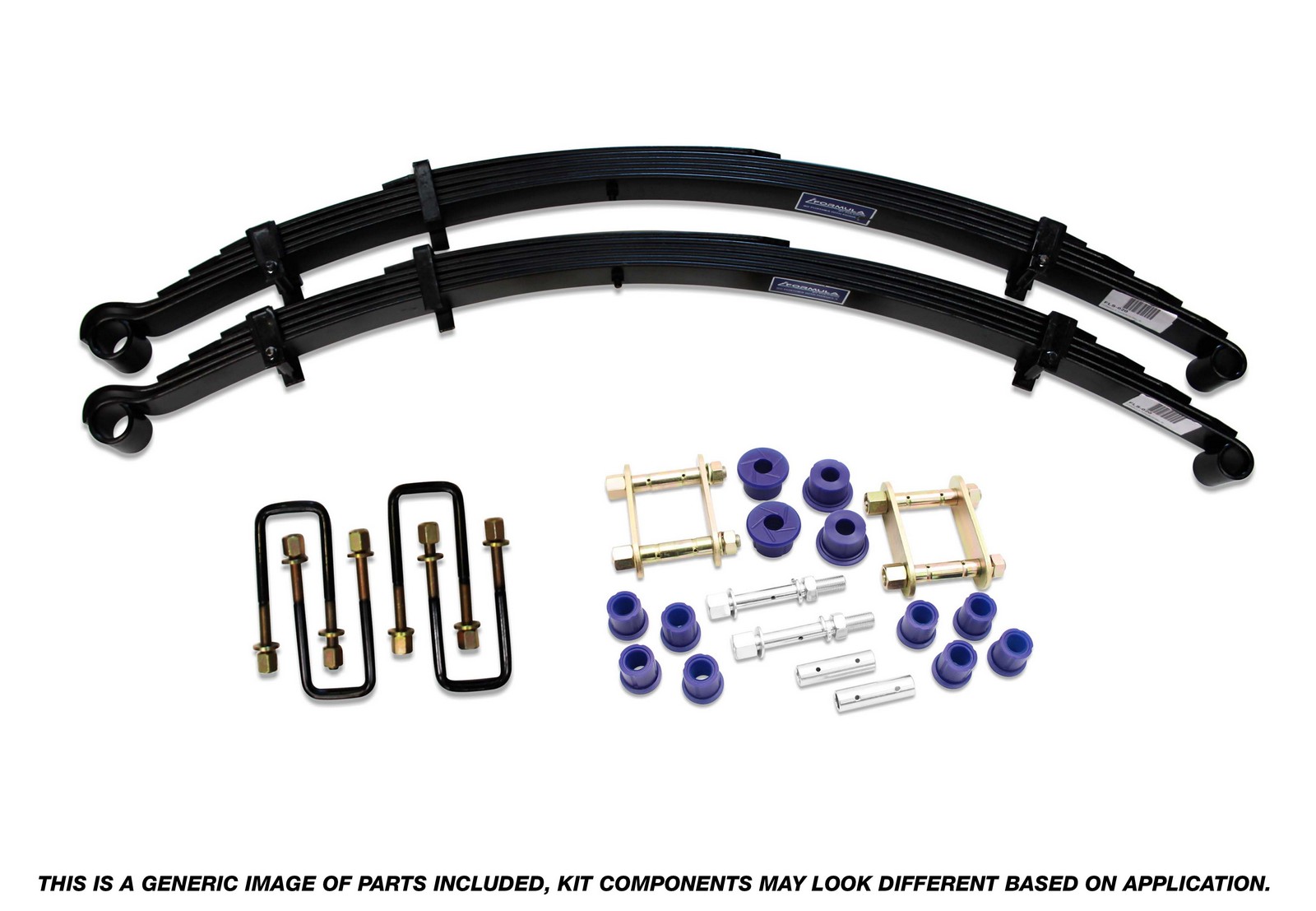 Formula Rear Leaf Spring Kit - 40mm lift at 200kg to suit Holden Colorado 2008-2012, Isuzu D-Max 2002-2012 & Great Wall V240 2009-2015