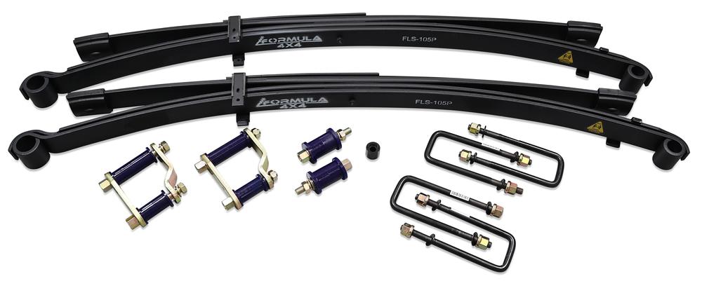 Formula 4x4 Parabolic Leaf Spring Kit - 50mm Lift at 200-400kg to suit Toyota Hilux Rogue Wide-body & GR Sport
