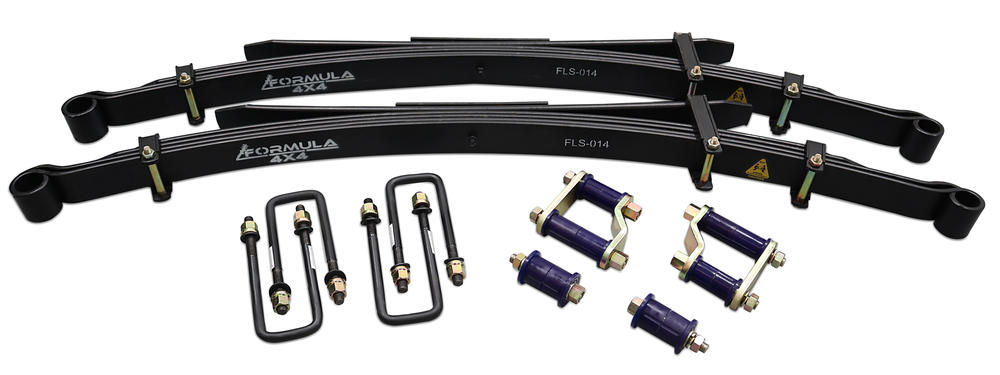 Formula 4x4 Rear Leaf Spring Kit - approx. 35mm lift at 0-200kg load to suit Nissan Navara D40