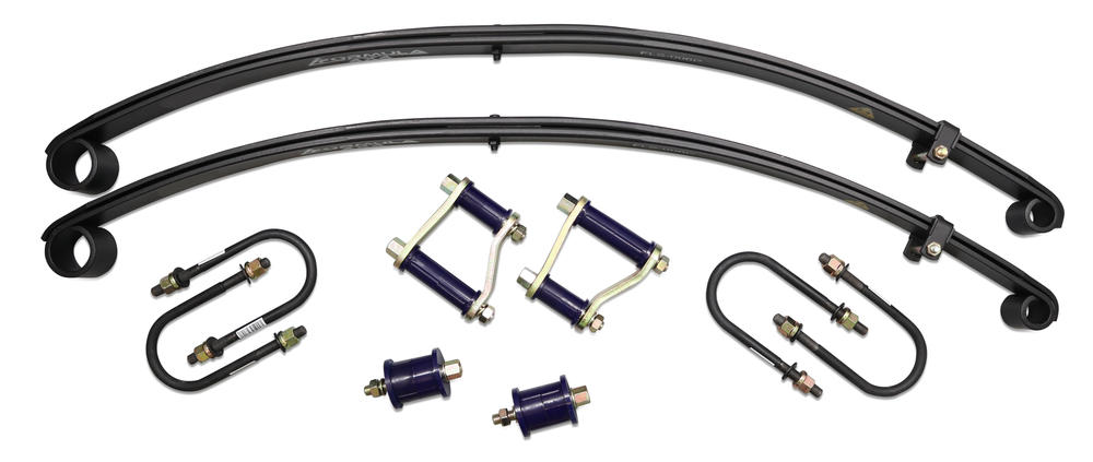 Formula 4x4 Rear Parabolic Leaf Spring Kit - approx. 45mm Lift at 0-150kg load (comfort) to suit Mazda BT-50 2011-2020 & Ford Ranger PX 2011-2022