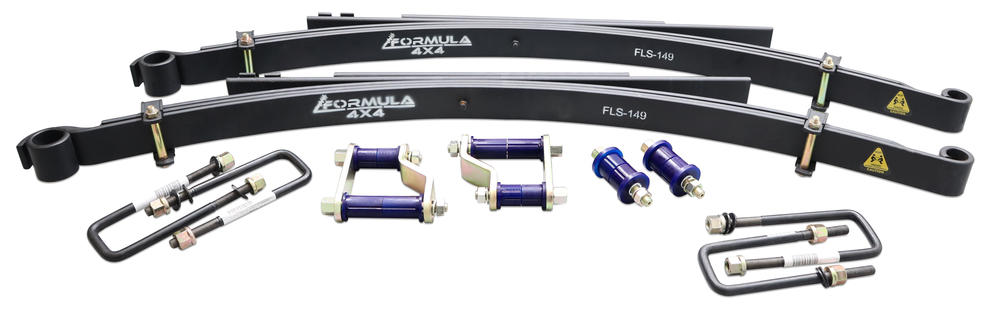 Formula 4x4 Leaf Spring Kit - approx. 45mm Lift at 200-400kg load to suit Isuzu D-Max TF/RG01 & Mazda BT-50 TFS/RG04 - 2020-on