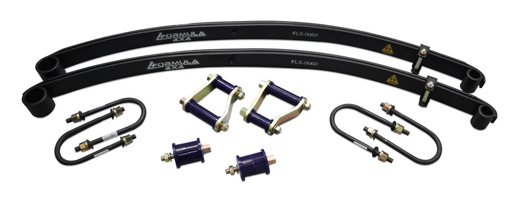Formula 4x4 Rear Parabolic Leaf Spring Kit - approx. 45mm Lift at 0-150kg load (comfort) to suit Mazda BT-50 2011-2020 & Ford Ranger PX 2011-2022
