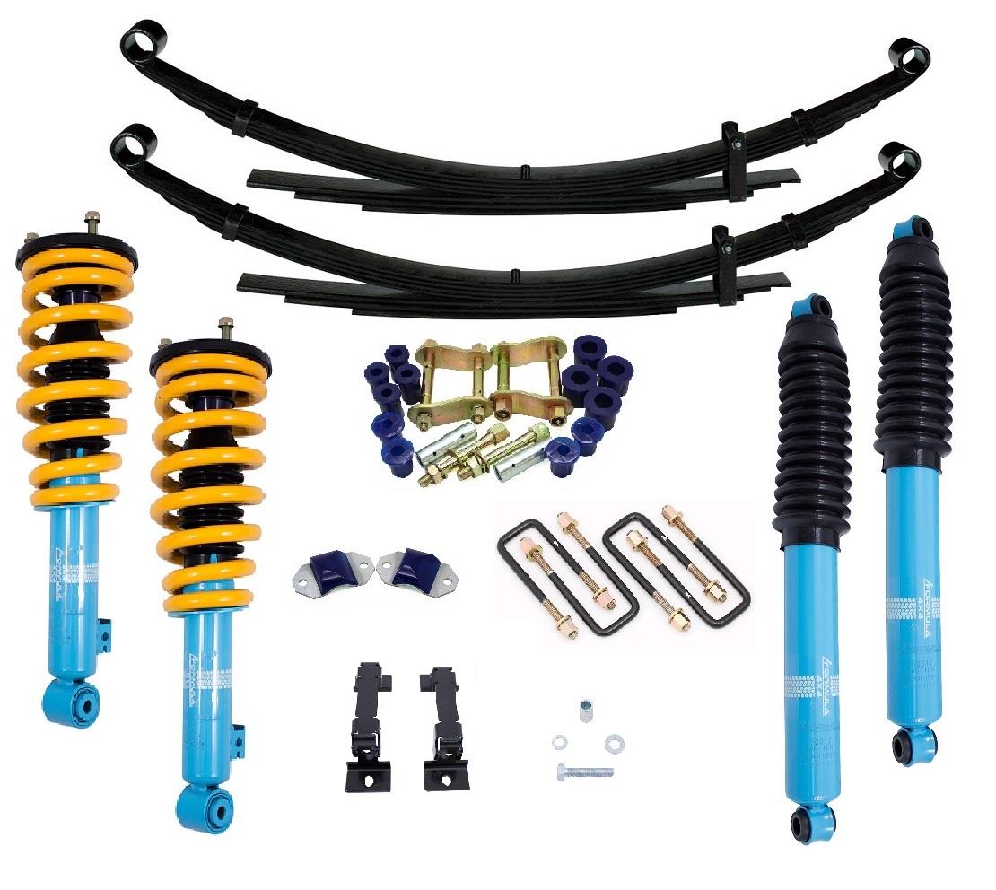 Fit Mitsubishi Triton MR 2"F and 2"R suspension LIFT KIT with greasable shackles 