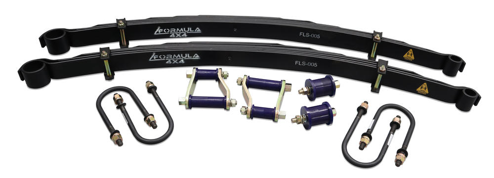 Formula 4x4 Rear Leaf Spring Kit - 45mm Lift at 0-200kg to suit Mazda BT-50 2011-2020 & Ford Ranger PX 2011 - 2018