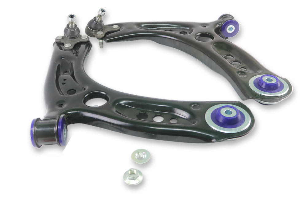Front Lower Control Arm Kit including Ball Joints to suit Audi, Seat, Skoda & VW with steel hub