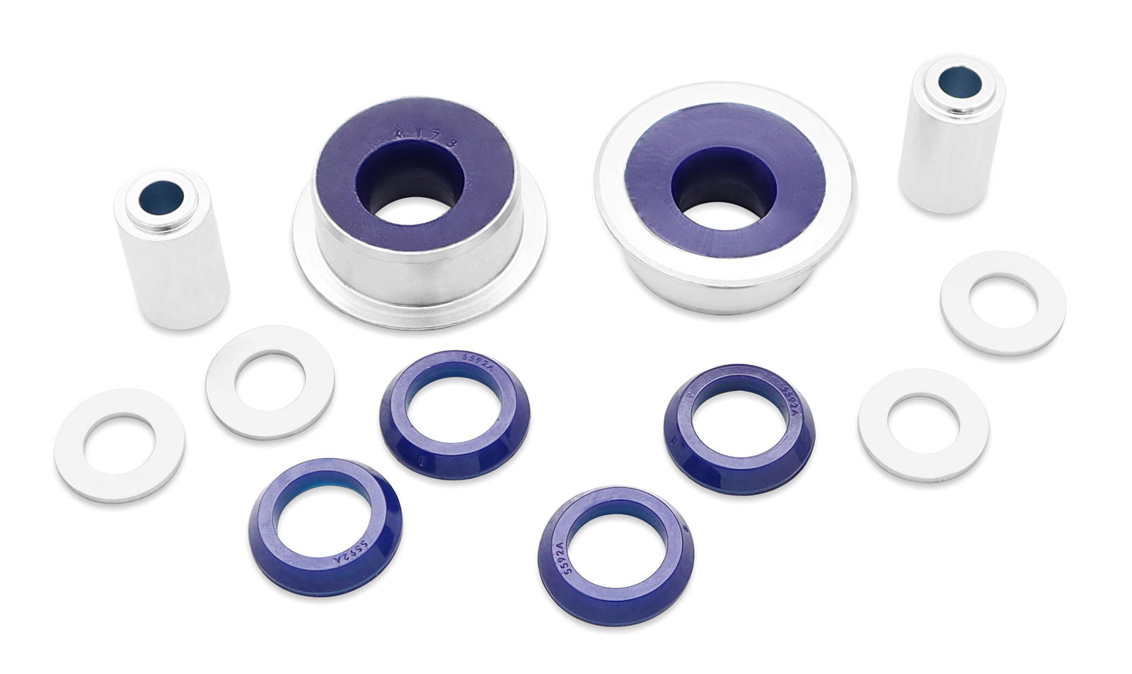 Front Control Arm Lower-Rear Double Offset Bush Kit to suit VAG MQB Platform Vehicles with Alloy Subframe