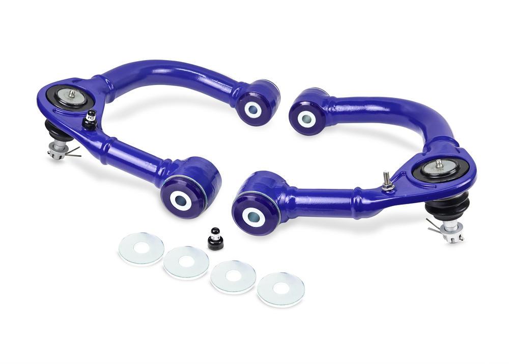 Front Upper Heavy Duty Control Arm Kit - Fixed Offset including Ball Joints to suit Toyota Hilux 2005-on (does not suit Hilux Rogue Widebody)