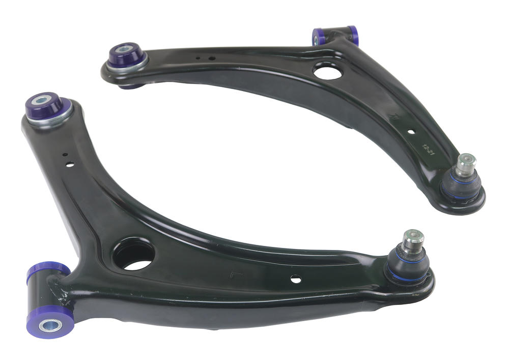 Front Lower Performance Control Arm Assembly Kit with extra caster including Ball Joints to suit Mitsubishi Lancer 07-17