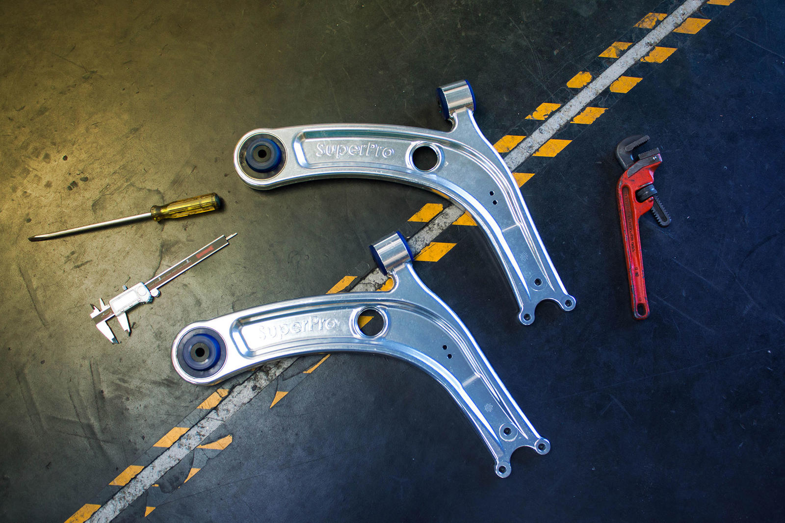 Front Lower Performance Control Arm Assembly Kit excluding Ball Joints to suit Audi, Seat, Skoda & VW