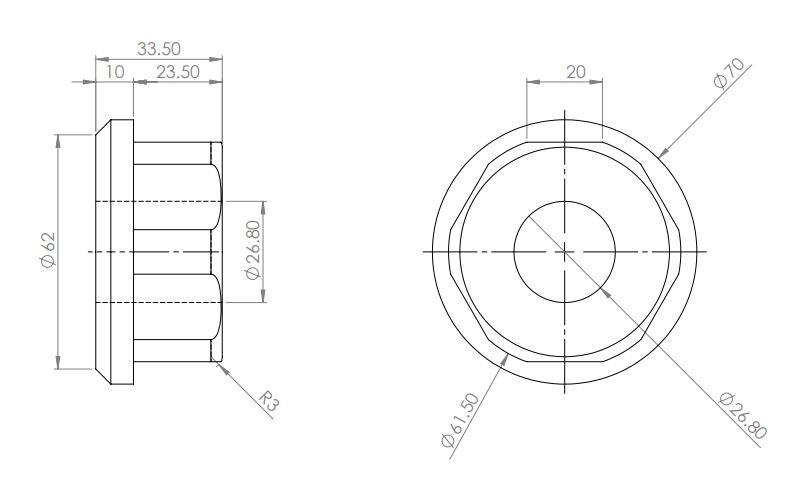 Rear Subframe Mount Bush Kit - Rear Position to suit BMW E36