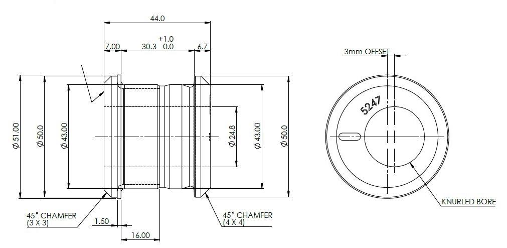 Front Control Arm Upper Inner Offset Bush Kit to suit Holden, Chevrolet, Isuzu & LDV
