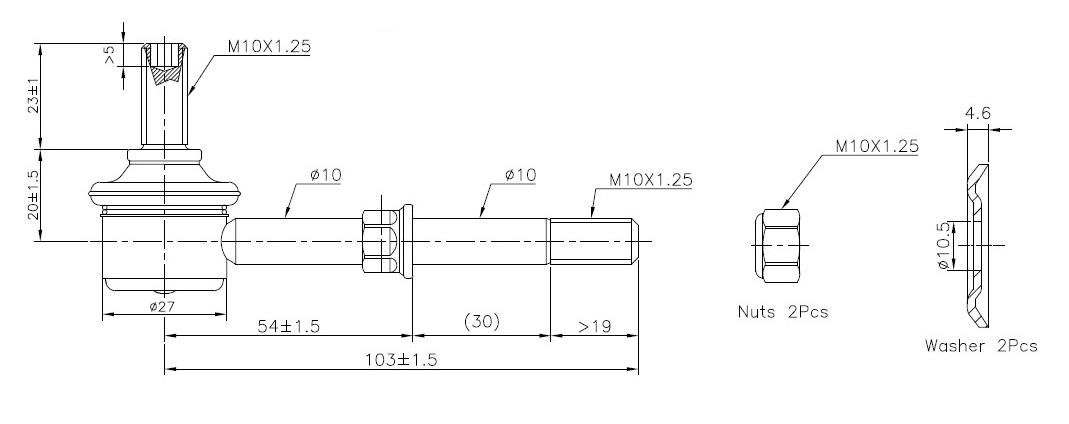 Front Sway Bar Link to suit Hyundai & Kia