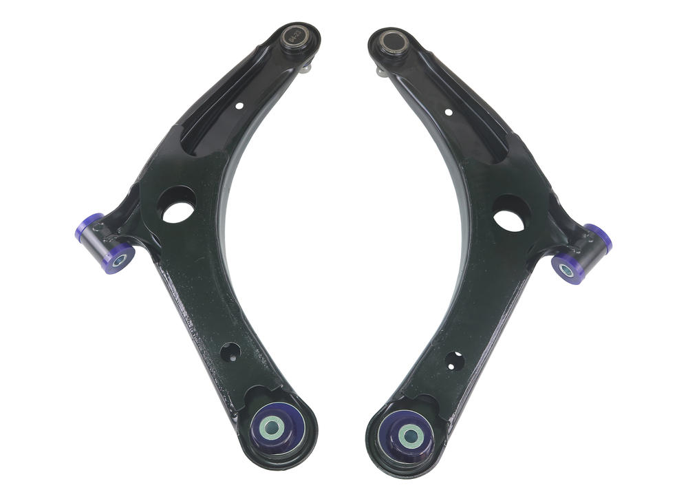 Front Lower Performance Control Arm Assembly Kit with extra caster including Ball Joints to suit Mitsubishi Lancer 07-17