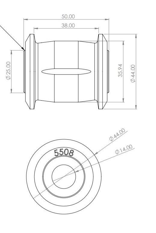 Rear Panhard Rod Bush Kit to suit Toyota Land Cruiser 300 Series 2021-on