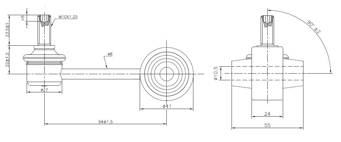 Rear Sway Bar Link to suit Subaru & Toyota