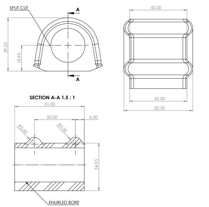 Rear Sway Bar Mount Bush Kit to suit Toyota Land Cruiser 300 Series 2021-on