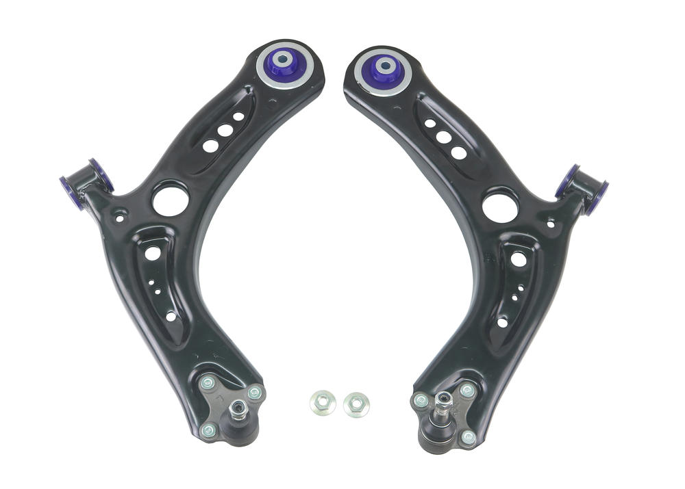 Front Lower Offset Control Arm Kit including Ball Joints to suit Audi, Seat, Skoda & VW