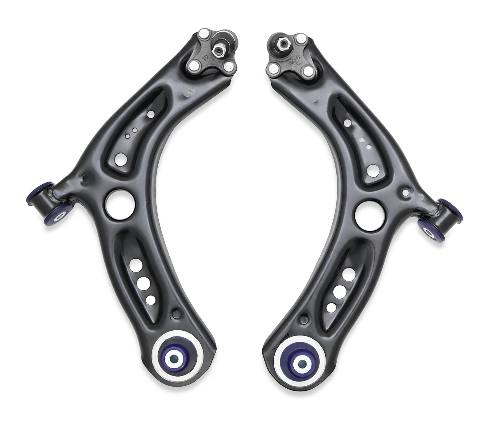 Front Lower Offset Control Arm Kit including Ball Joints to suit Audi, Seat, Skoda & VW
