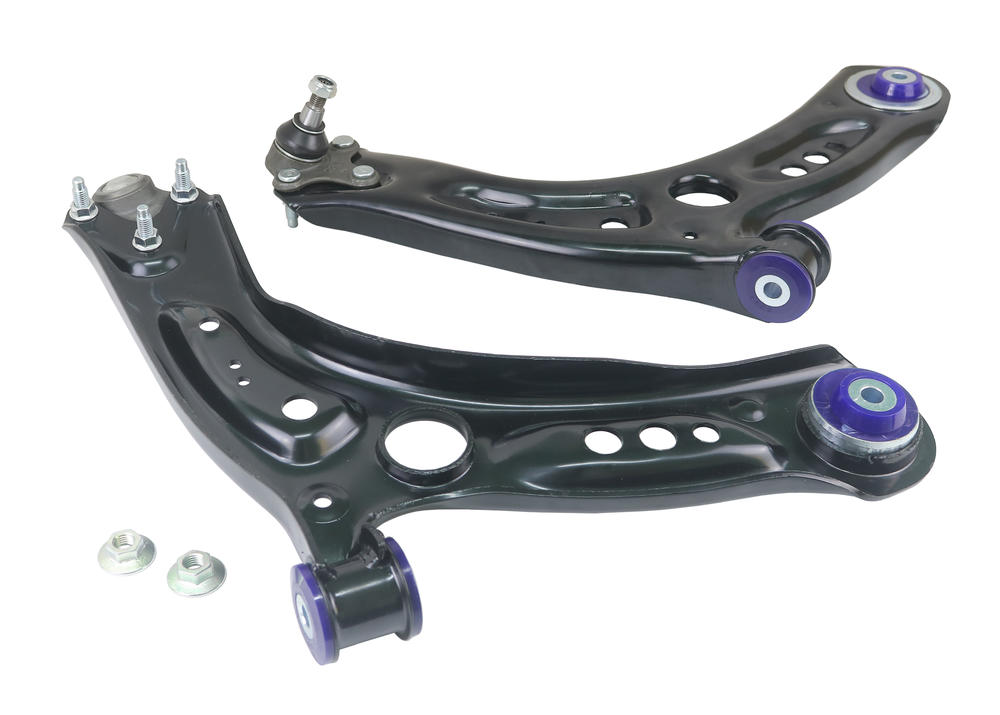Front Lower Offset Control Arm Kit including Ball Joints to suit Audi, Seat, Skoda & VW