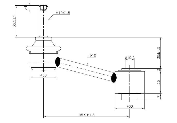 Rear Sway Bar Link to suit VAG