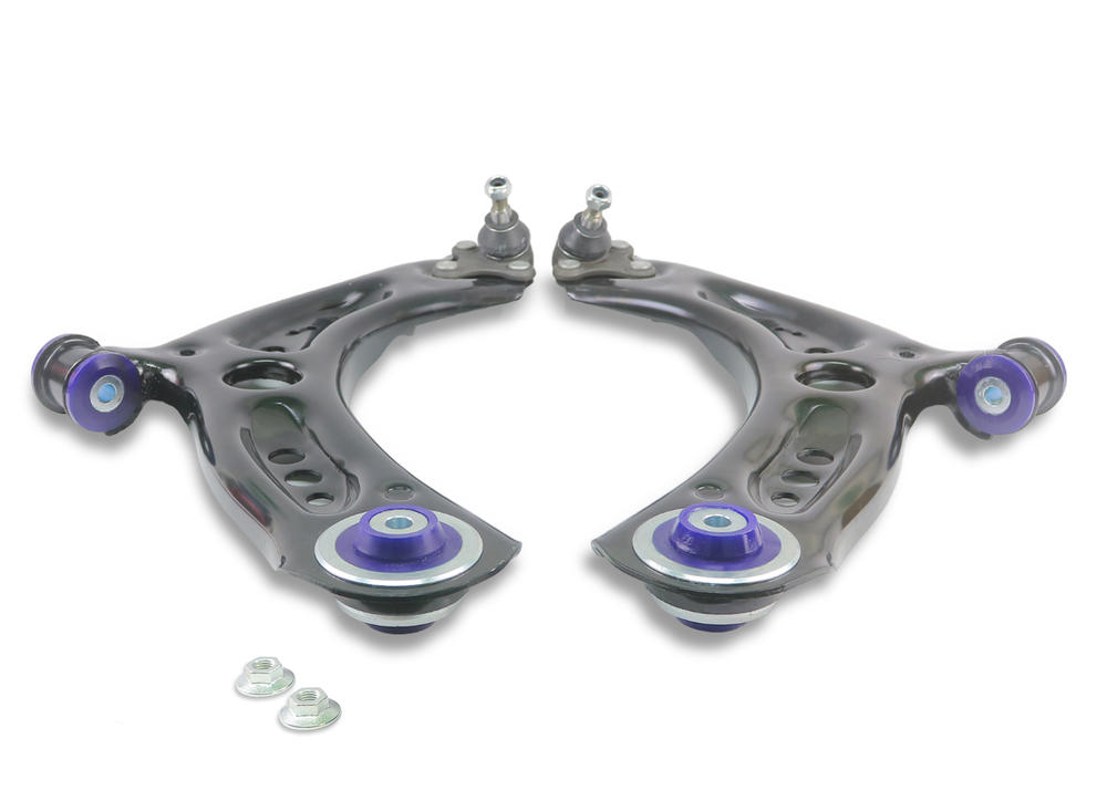 Front Lower Control Arm Kit including Ball Joints to suit Audi, Seat, Skoda & VW with steel hub