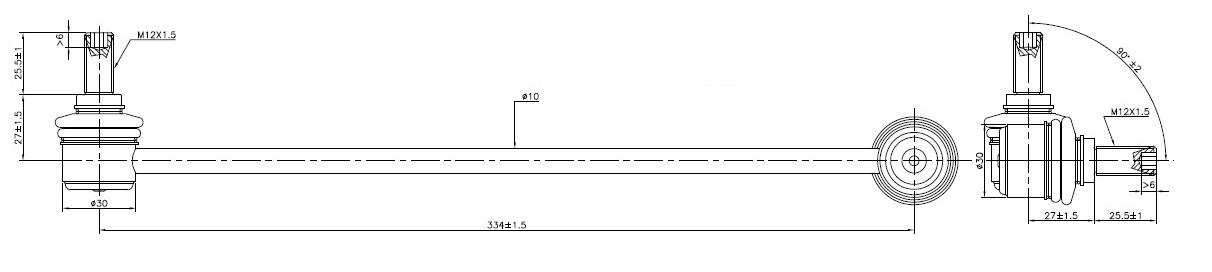 Front Sway Bar Link to suit VAG