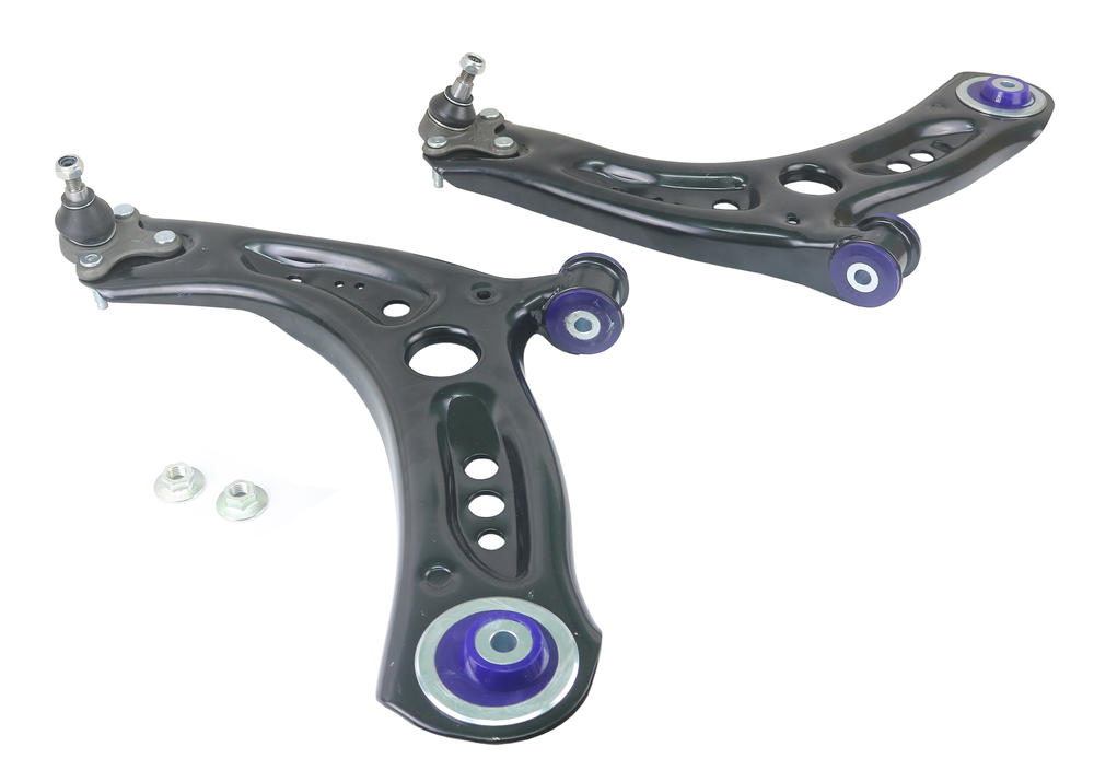 Front Lower Offset Control Arm Kit including Ball Joints to suit Audi, Seat, Skoda & VW