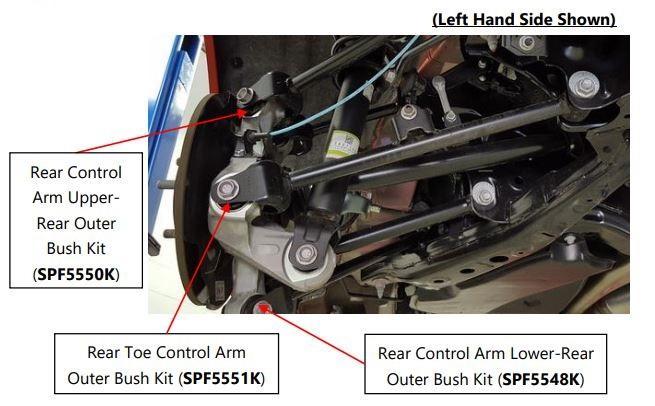 Rear Trailing Arm Lower-Rear Bushing Kit to suit Mazda MX-5 ND