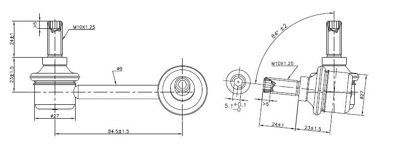Rear Left Sway Bar Link to suit Honda CR-V RE & RM