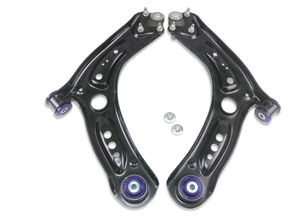 Front Lower Control Arm Kit including Ball Joints to suit Audi, Seat, Skoda & VW with steel hub