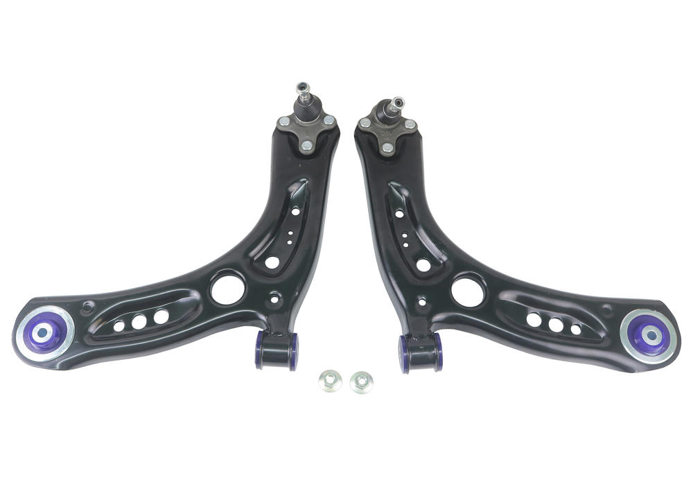 Front Lower Offset Control Arm Kit including Ball Joints to suit Audi, Seat, Skoda & VW