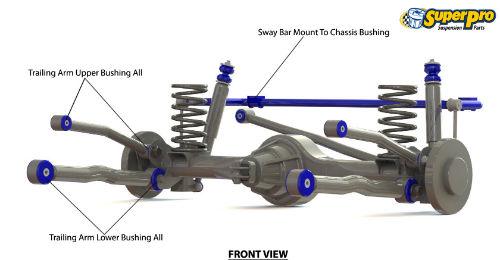 Rear suspension diagram for NISSAN PATROL 1997-2016 | PATROL GU Y61 WAGON 