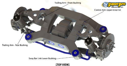 Rear suspension diagram for SUBARU LIBERTY 2003-2009 | LIBERTY BL, BP 