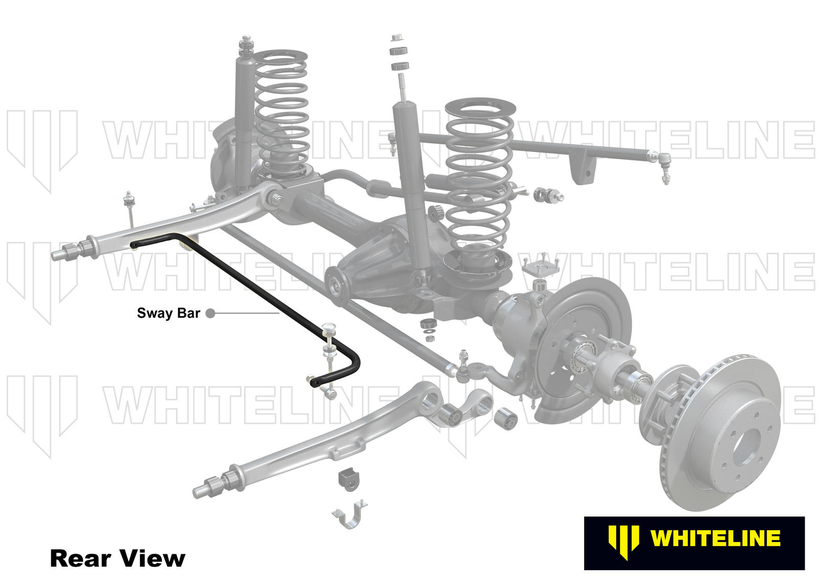Front Anti Roll Bar - 33mm Non Adjustable to Suit Toyota Land Cruiser 76, 78 and 79 Series