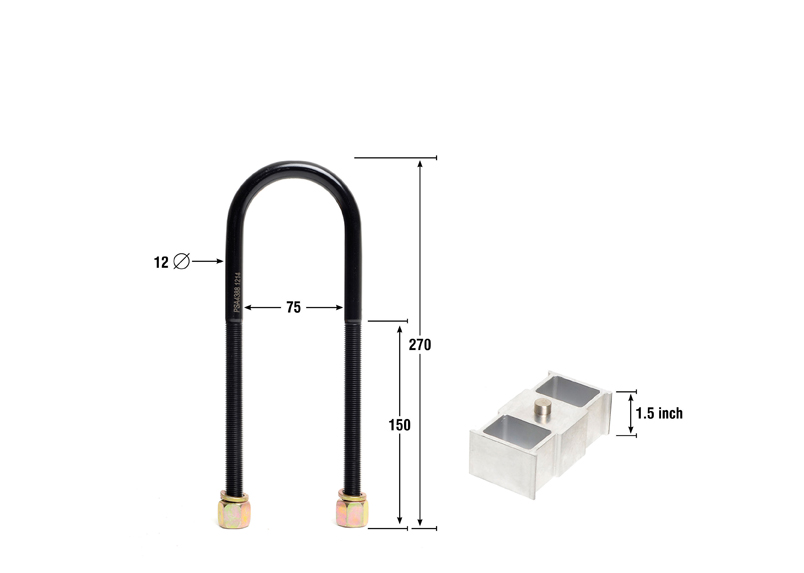 Rear Lowering Block - Kit 1.5