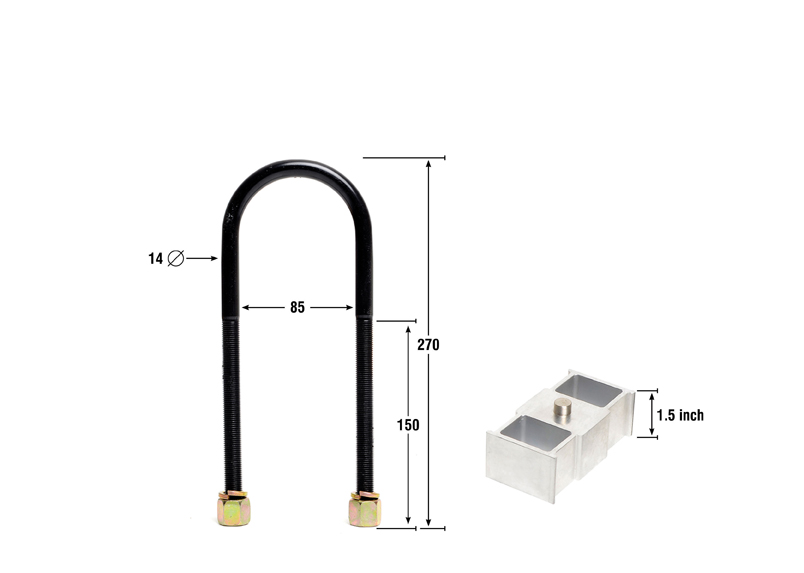 Rear Lowering Block - Kit 1.5