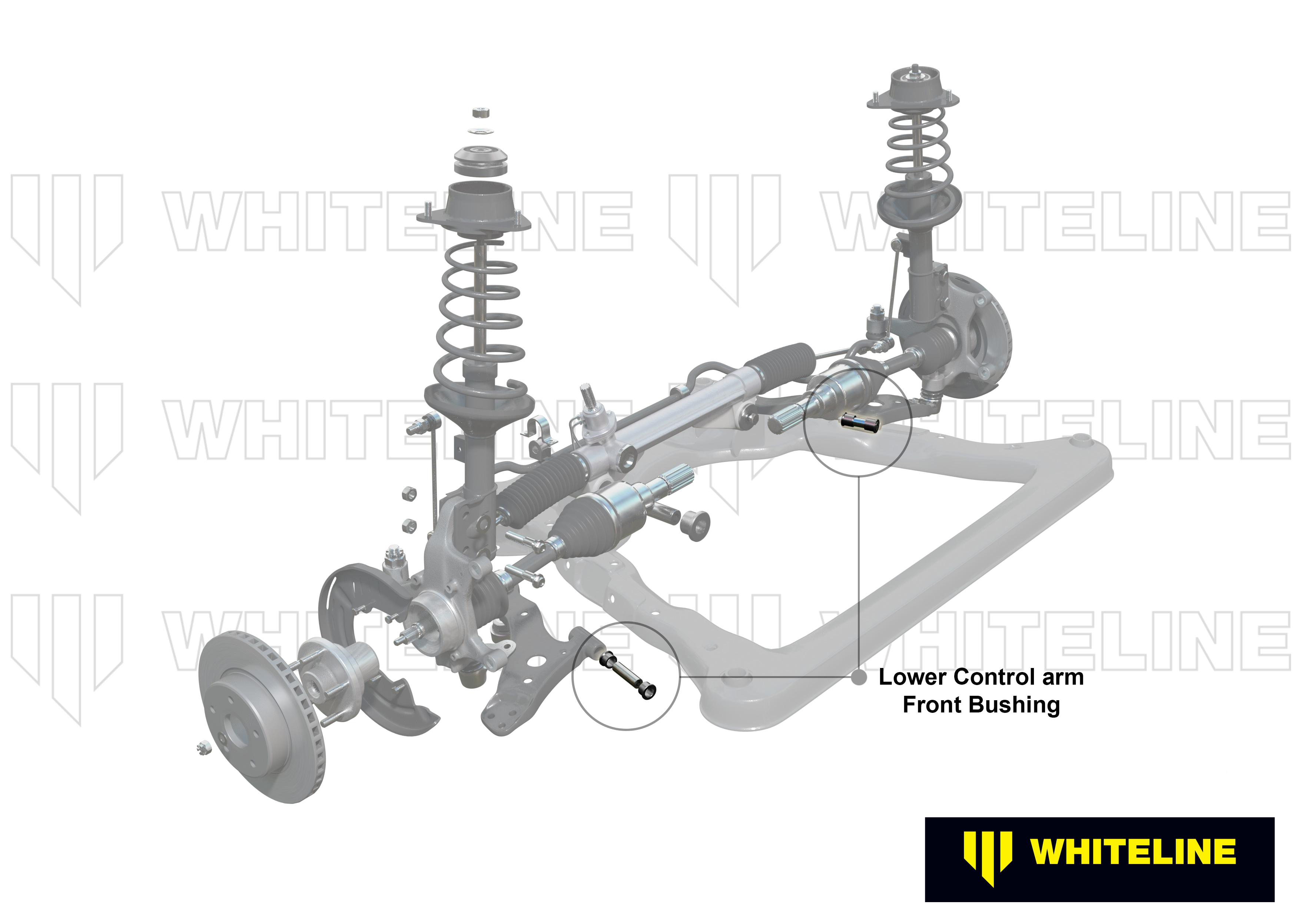 Front Lower Control Arm - Inner Front Bushing Kit to Suit Ford Fiesta, Hyundai I20 and Mazda2