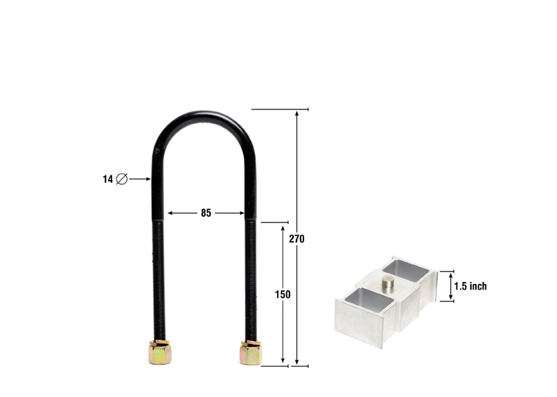 Rear Lowering Block - Kit 1.5
