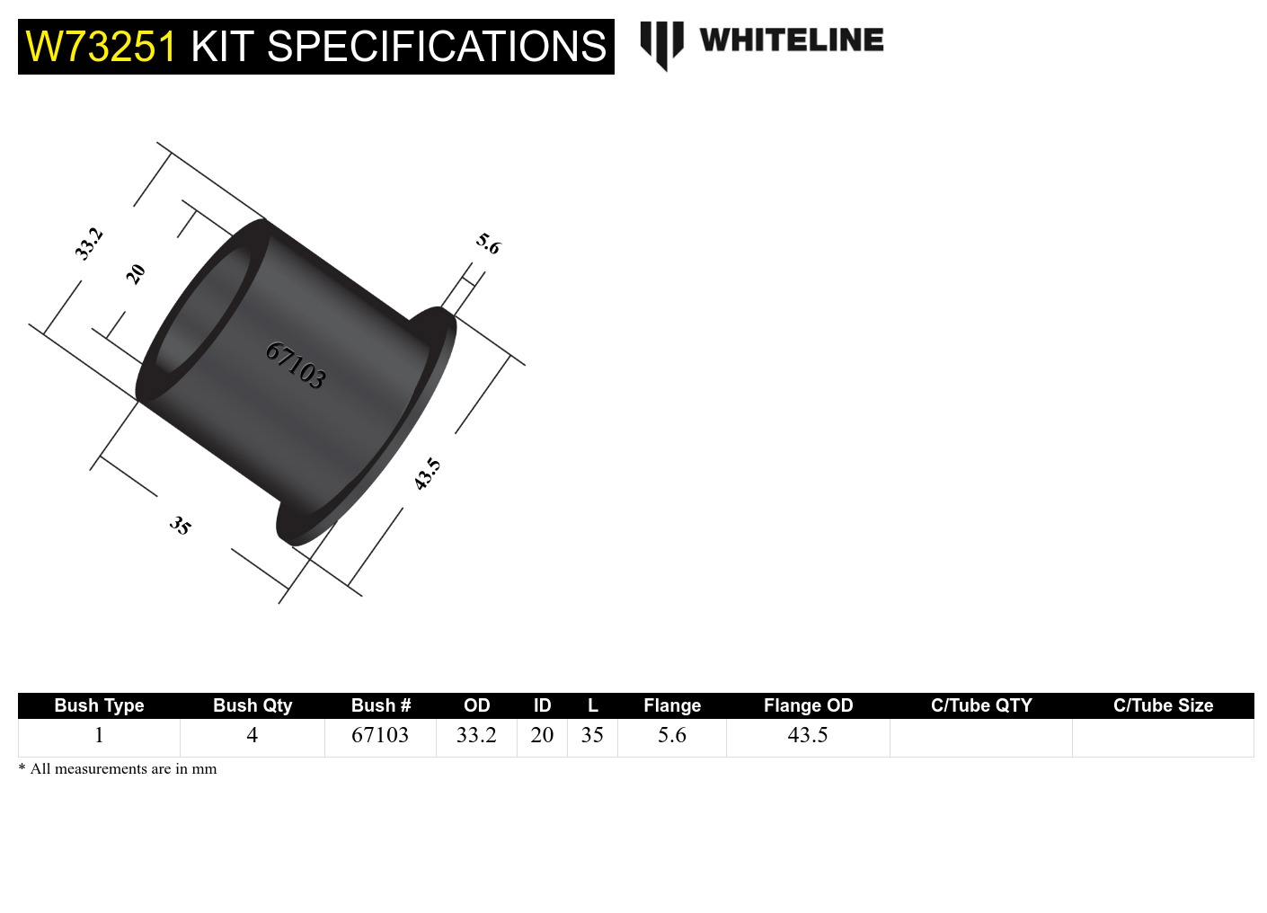 Rear Leaf Spring - Bushing Kit to Suit Nissan Navara D40 and D23 2wd/4wd